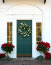 Poinsettia doorway