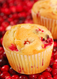 Applesauce Cranberry Muffins