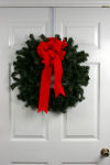 plain Christmas door wreath